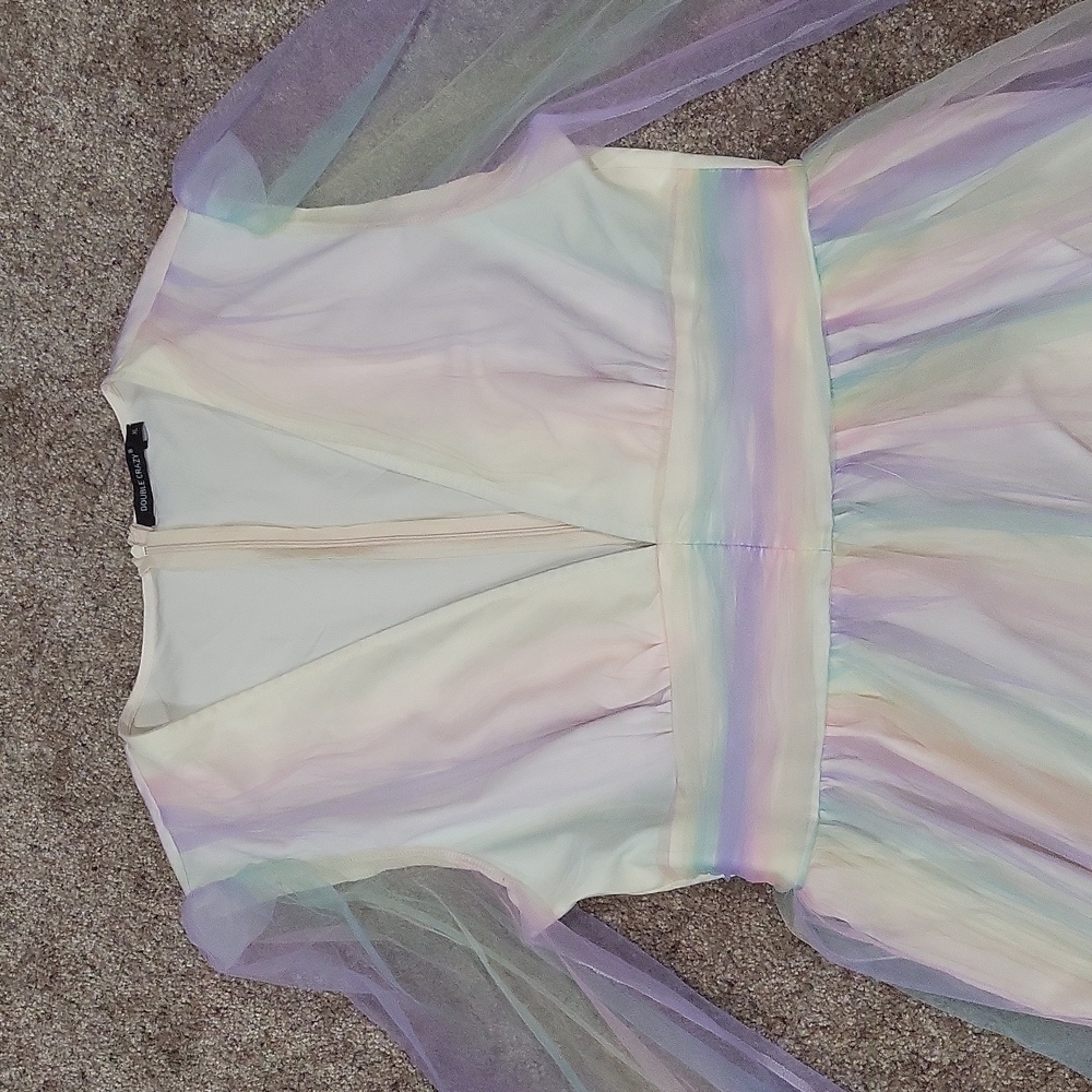 Pastel Long Sleeve Dress - Picture 3 of 9